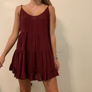 Maroon Dress ‘one size fits all’